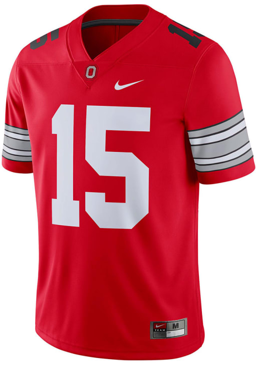 Ezekiel Elliott Ohio State Buckeyes Red Game Jersey - 12555079