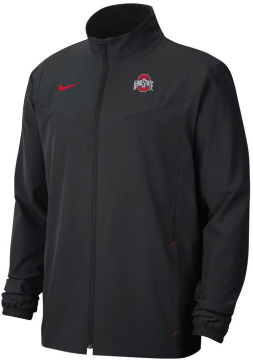 Osugiナイキベースボールブルゾン Nike Ohio State Buckeyes Mens Sideline Woven Full Zip Light Weight
