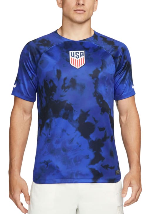 USMNT Mens Nike Replica Soccer BLUE Away Stadium Jersey - 12557191