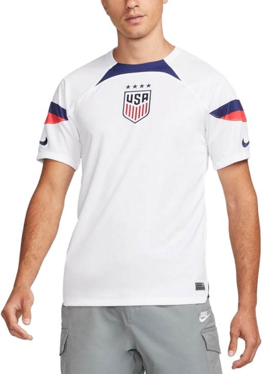 USWNT Mens Nike Replica Soccer WHITE/BLUE Alternate Home Stadium