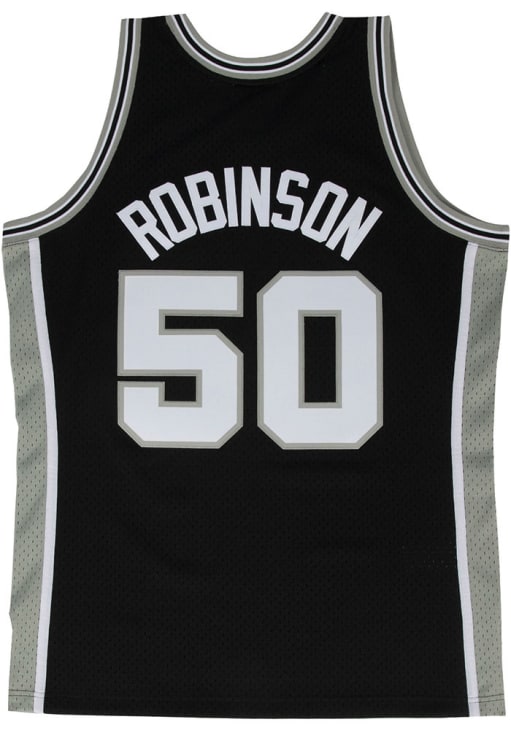David Robinson San Antonio Spurs Mens Swingman BLACKHooded