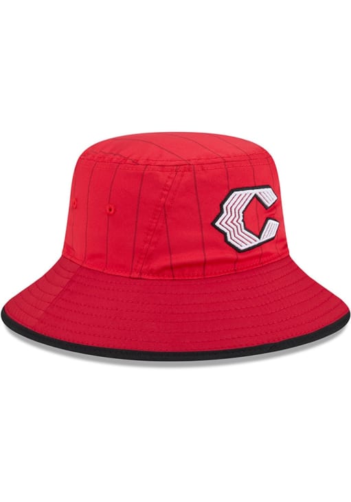 RHC × NEW ERA Bucket Hat New Era Cincinnati Reds Red City Connect Stretch Bucket Hat