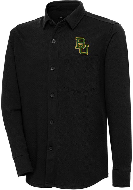 baylor dress shirt Mens Baylor Bears White Tommy Bahama SPORT COCONUT POINT PALM VISTA Short Sleeve Dress Shirt