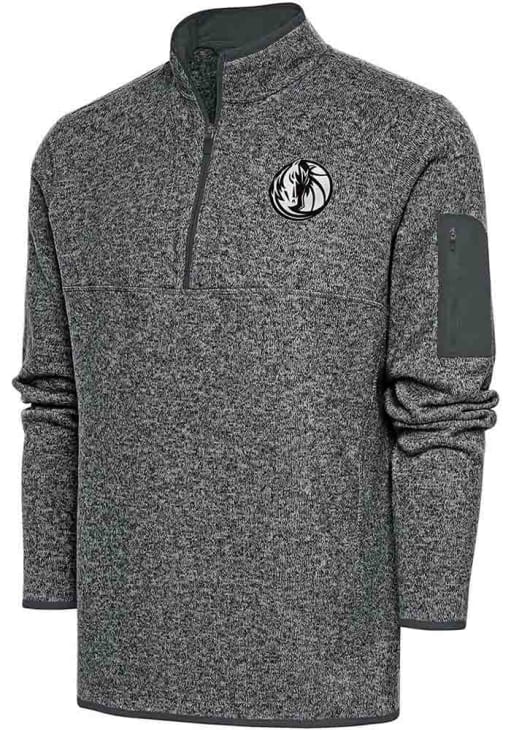 Antigua Dallas Mavericks Mens smokeheather Metallic Logo Fortune
