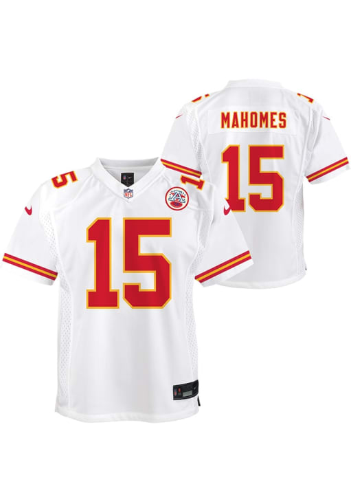 Kansas City Chiefs Patrick Mahomes Youth Game White Nike Football