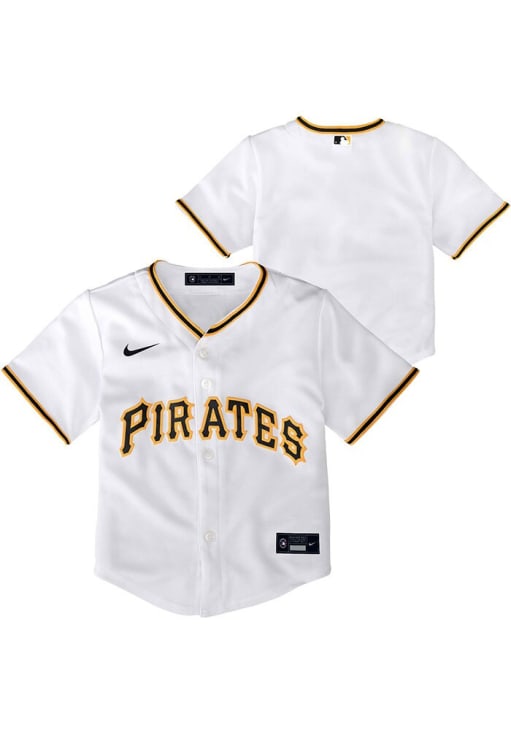 Pittsburgh Pirates Nike Baby White Home Baseball Jersey - 133403622