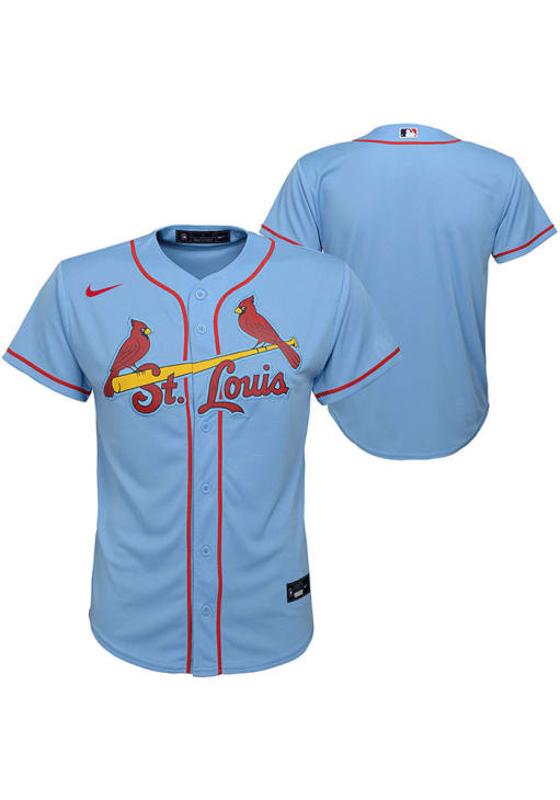St Louis Cardinals Youth LIGHT BLUE Alternate Baseball Jersey