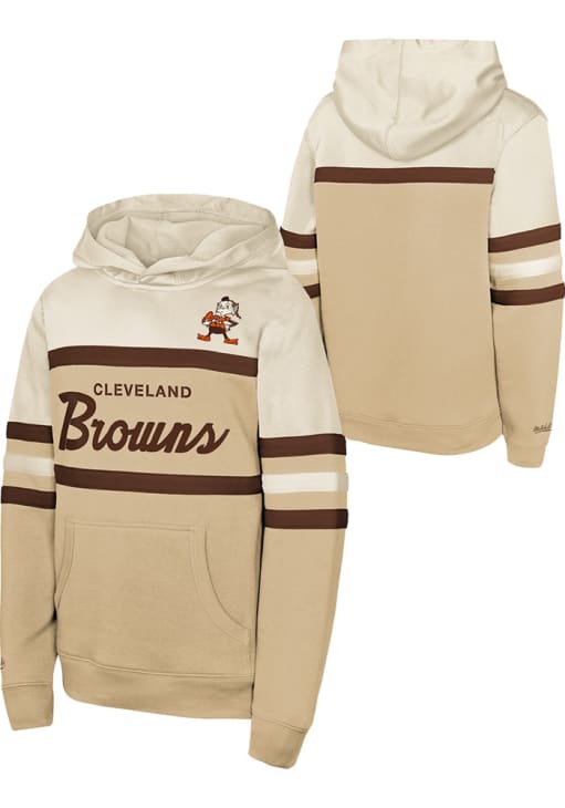 Cleveland Browns Mitchell and Ness Youth CREAM Head Coach Long