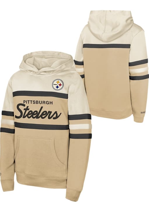 Pittsburgh Steelers Mitchell and Ness Youth CREAM Head Coach Long
