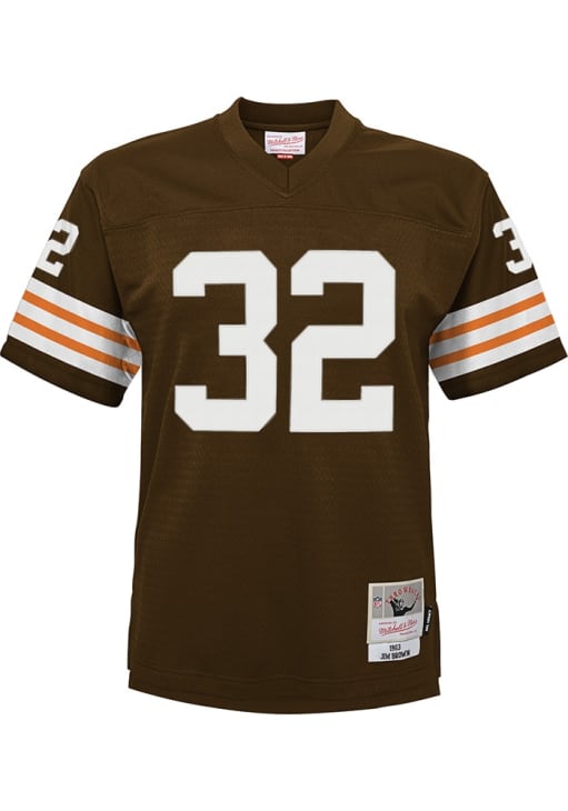 Cleveland Browns Jim Brown Youth Legacy Road BROWN Mitchell and