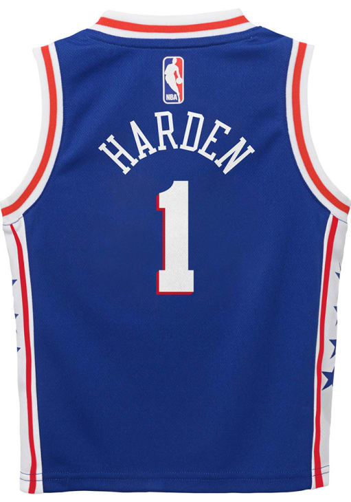 James Harden # Philadelphia 76ers Boys BLUE Replica Icon Jersey