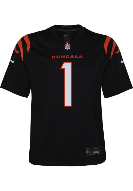 Cincinnati Bengals Ja'Marr Chase Youth Home Game BLACK Nike