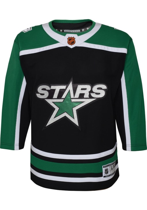 Dallas Reverse Retro Dallas Stars Youth BLACK Reverse Retro Premier Hockey Jersey - 133410670
