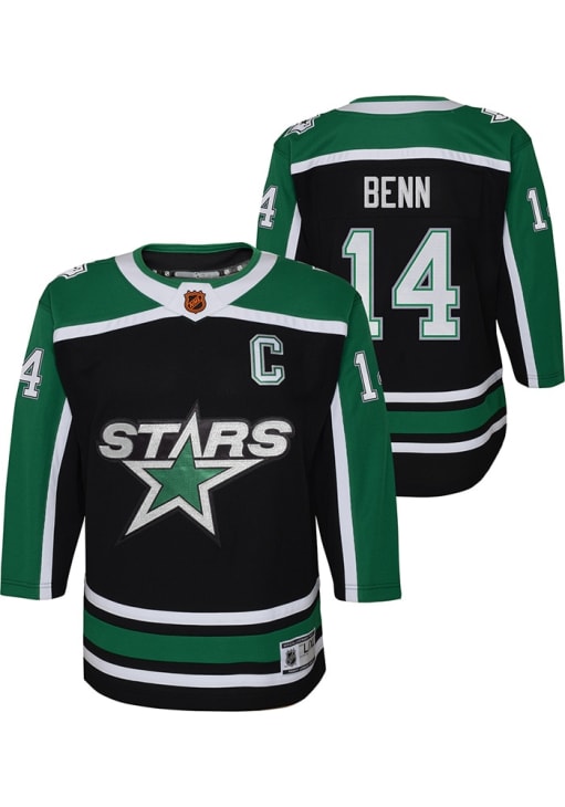 Dallas Stars Jamie Benn Youth BLACK Reverse Retro Premier Hockey