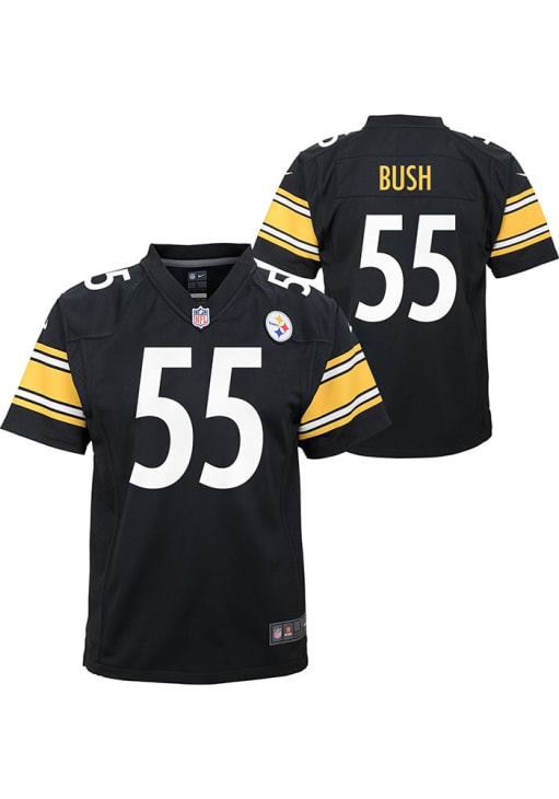 Pittsburgh Steelers Devin Bush Youth Game BLACK Nike Football