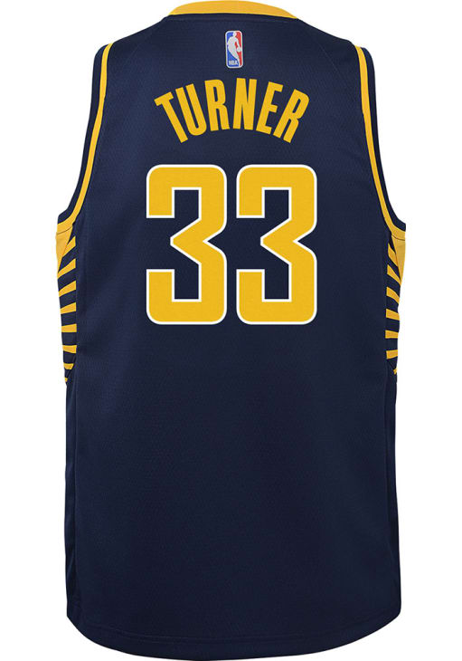 Indiana Pacers Myles Turner Youth NAVY Nike Icon Swingman Player