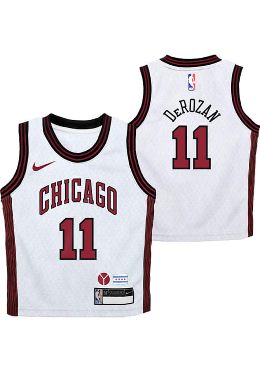 Chicago Bulls Demar DeRozan Toddler City Edition Replica White Basketball Jersey