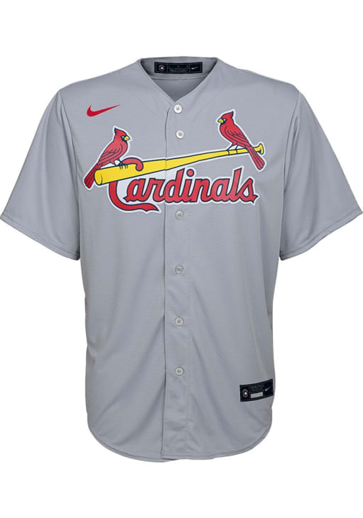 St Louis Cardinals Youth HEATHERGREY Road Blank Replica Baseball St Louis Cardinals Youth HEATHERGREY Road Blank Replica Baseball