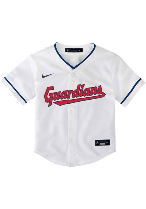 Cleveland Guardians Nike Baby White Home Replica Blank Baseball