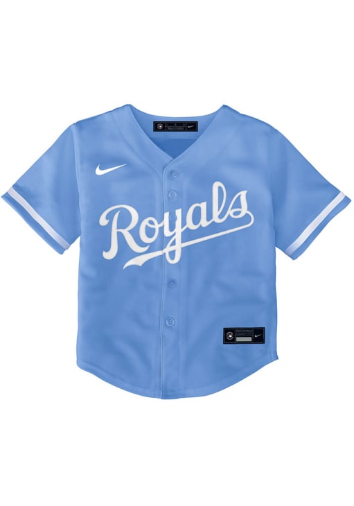 Mlb Size 2T Kansas City Royals Alternate 1 Replica Baseball Jersey In Light Blue