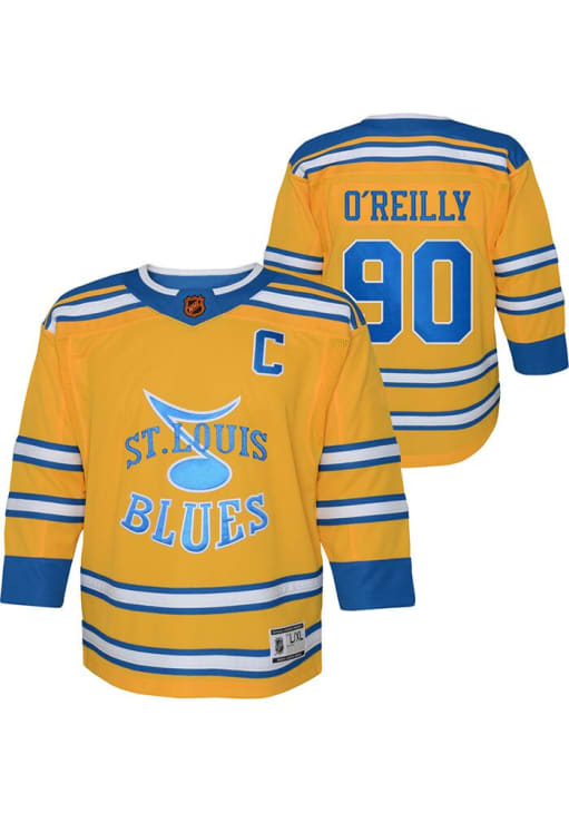 Ryan O'Reilly St Louis Blues Boys GOLD Reverse Retro Premier