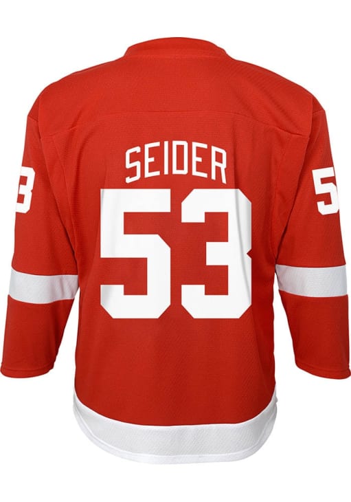 Detroit Red Wings Moritz Seider Youth Red Replica Home Hockey
