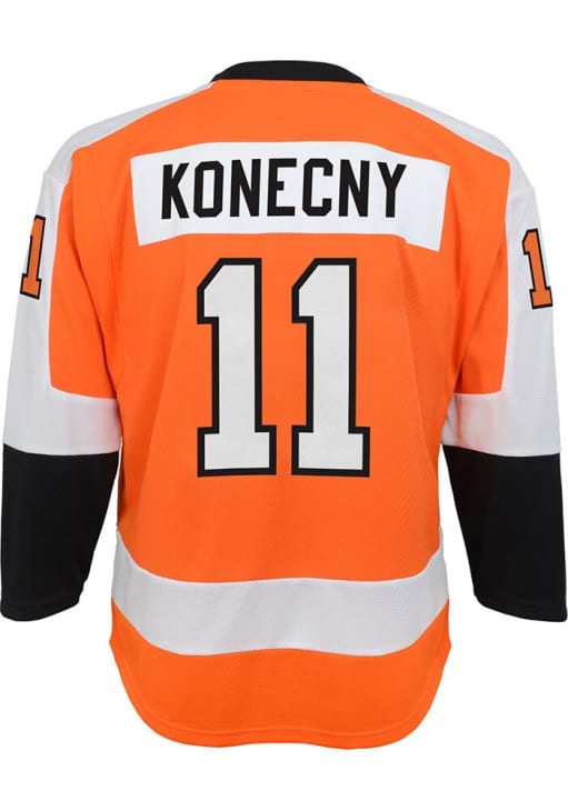 Philadelphia Flyers Travis Konecny Youth ORANGE Replica Home