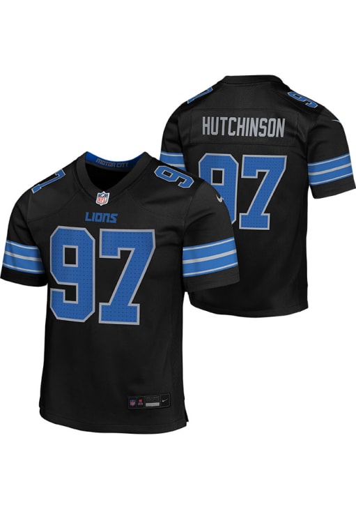 Detroit Lions Aidan Hutchinson Youth Alt 2 Replica BLACK Nike