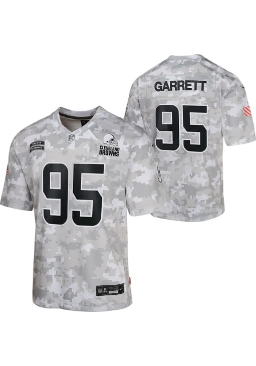 Cleveland Browns Myles Garrett Youth Salute To Service GREY Nike