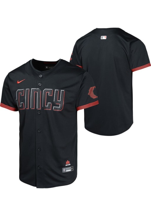 Cincinnati Reds 練習用ユニフォーム 黒 Cincinnati Reds Nike City Connect Replica Jersey - Black