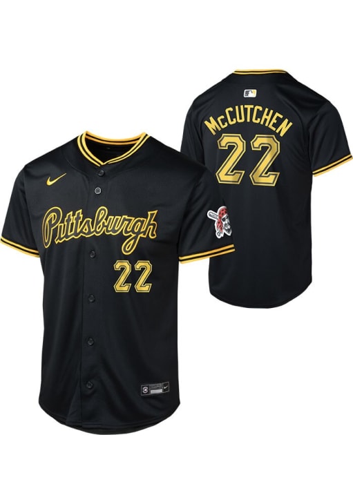 Pittsburgh Pirates Andrew McCutchen Youth BLACK Alt 2 Limited