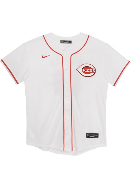 Nike Cincinnati Reds Boys White Home Game Blank - 133418484