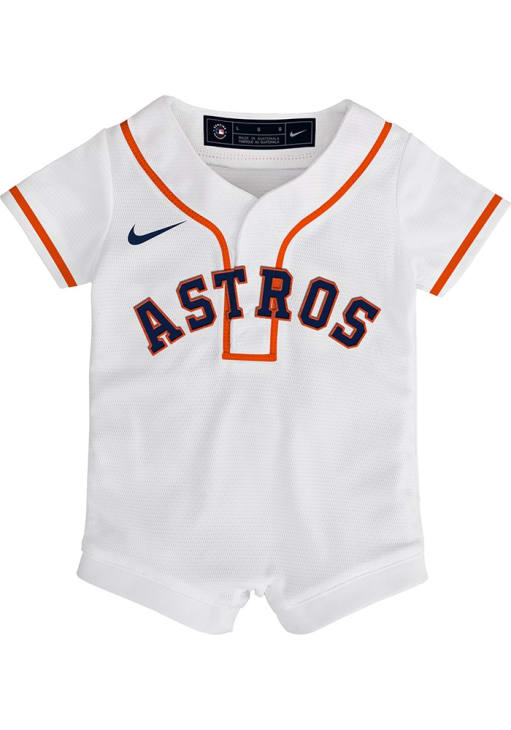 Houston Astros Nike Baby White Home Replica Romper Design Baseball Jersey -  133418725