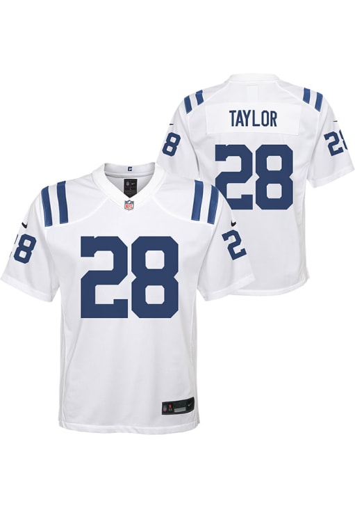 Indianapolis Colts Jonathan Taylor Youth Replica White Nike