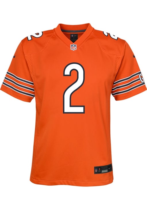 Chicago Bears DJ Moore Youth Alt 1 Replica ORANGE Nike Football
