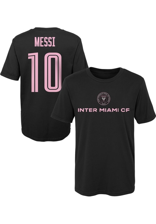 メッシ 10番 MIAMI 現地購入Tシャツ Lionel Messi Inter Miami CF Boys Name and Number Short Sleeve T