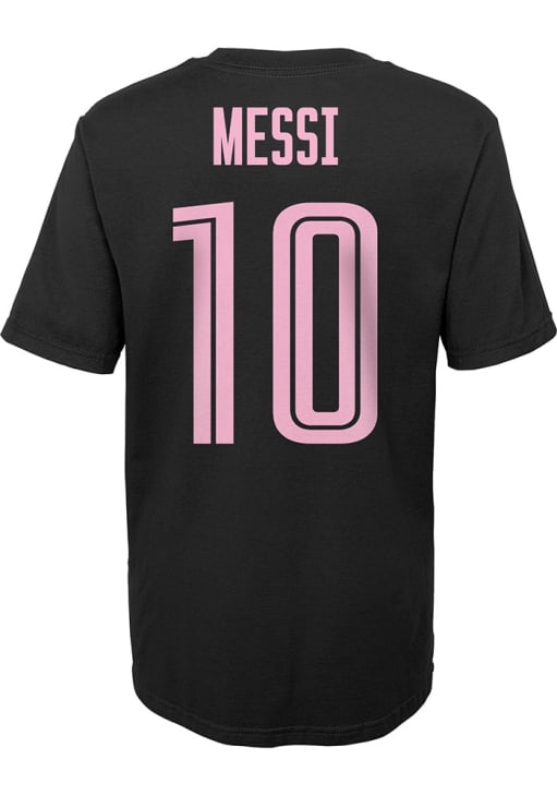 Lionel Messi Inter Miami CF Boys Name and Number Short Sleeve T