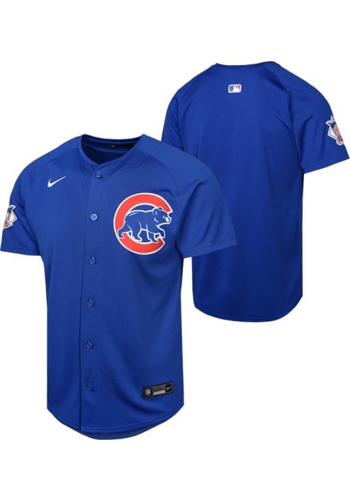 Chicago Cubs Youth BLUE Limited Alt 1 Blank Baseball Jersey