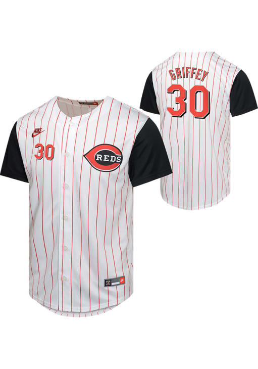 Cincinnati Reds Ken Griffey Jr. Youth White Cooperstown Limited