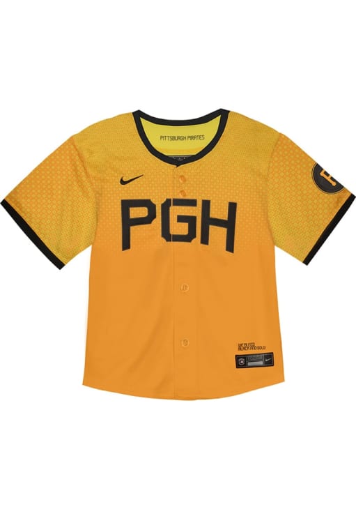 Toddler Nike Yellow Pittsburgh Pirates City Connect Limited Jersey Size: 2T