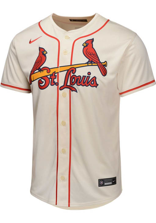 St Louis Cardinals Youth CREAM Alt 2 Limited Blank Baseball Jersey