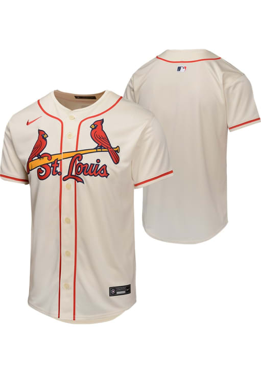 St Louis Cardinals Youth CREAM Alt 2 Limited Blank Baseball Jersey