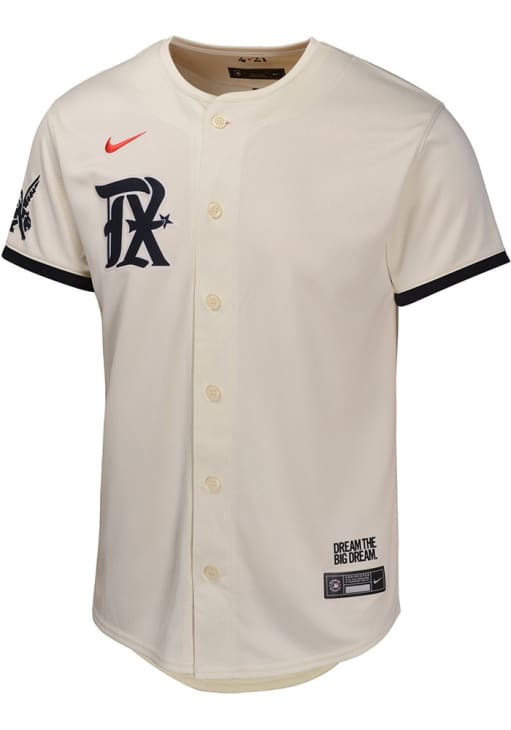 Texas Rangers Youth TAN City Connect Limited Blank Baseball Jersey