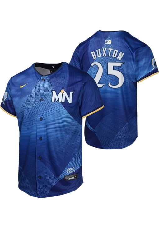 Minnesota Twins Byron Buxton Youth BLUE City Connect Limited