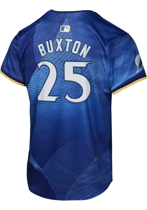 Minnesota Twins Byron Buxton Youth BLUE City Connect Limited