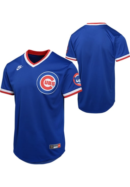Cubs ユニフォーム Lサイズ 青 Chicago Cubs Youth BLUE Cooperstown Limited Baseball Jersey