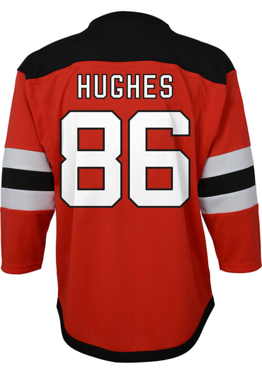 New Jersey Devils Jack Hughes Toddler Home Replica Red Hockey