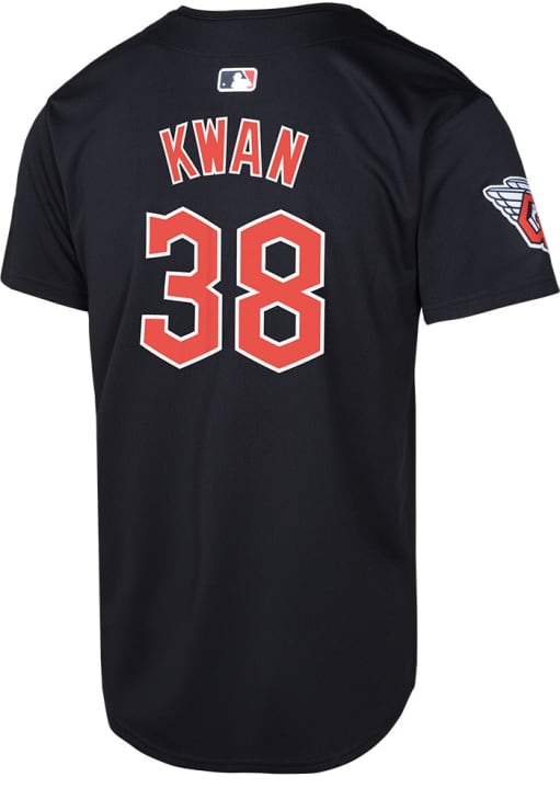Cleveland Guardians Steven Kwan Youth NAVY Alt Limited Baseball