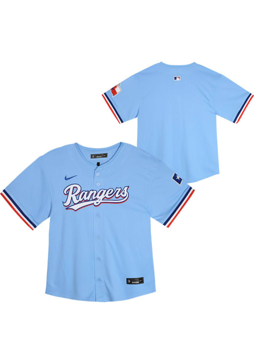 ERL BABY LOGO LIGHT JERSEY Tシャツ Texas Rangers Nike Baby LIGHT BLUE Alt. 1 Limited Blank Baseball