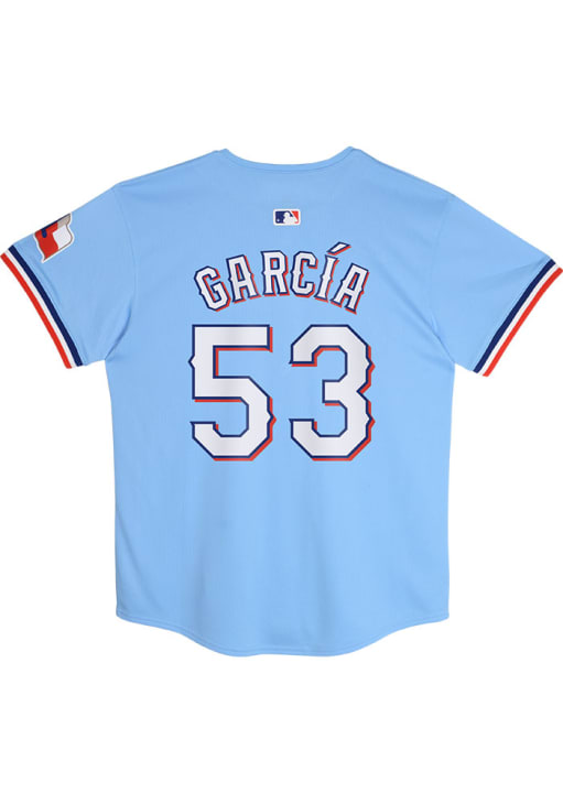 Adolis Garcia # Texas Rangers Boys LIGHT BLUE Alt. 1 Limited Blank